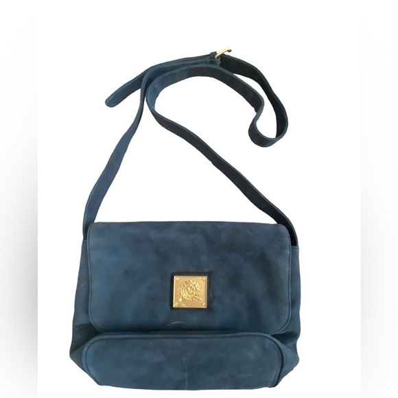 Vintage Wathne Medallion Blue Purse Handbag Excellent Condition - Picture 1 of 7